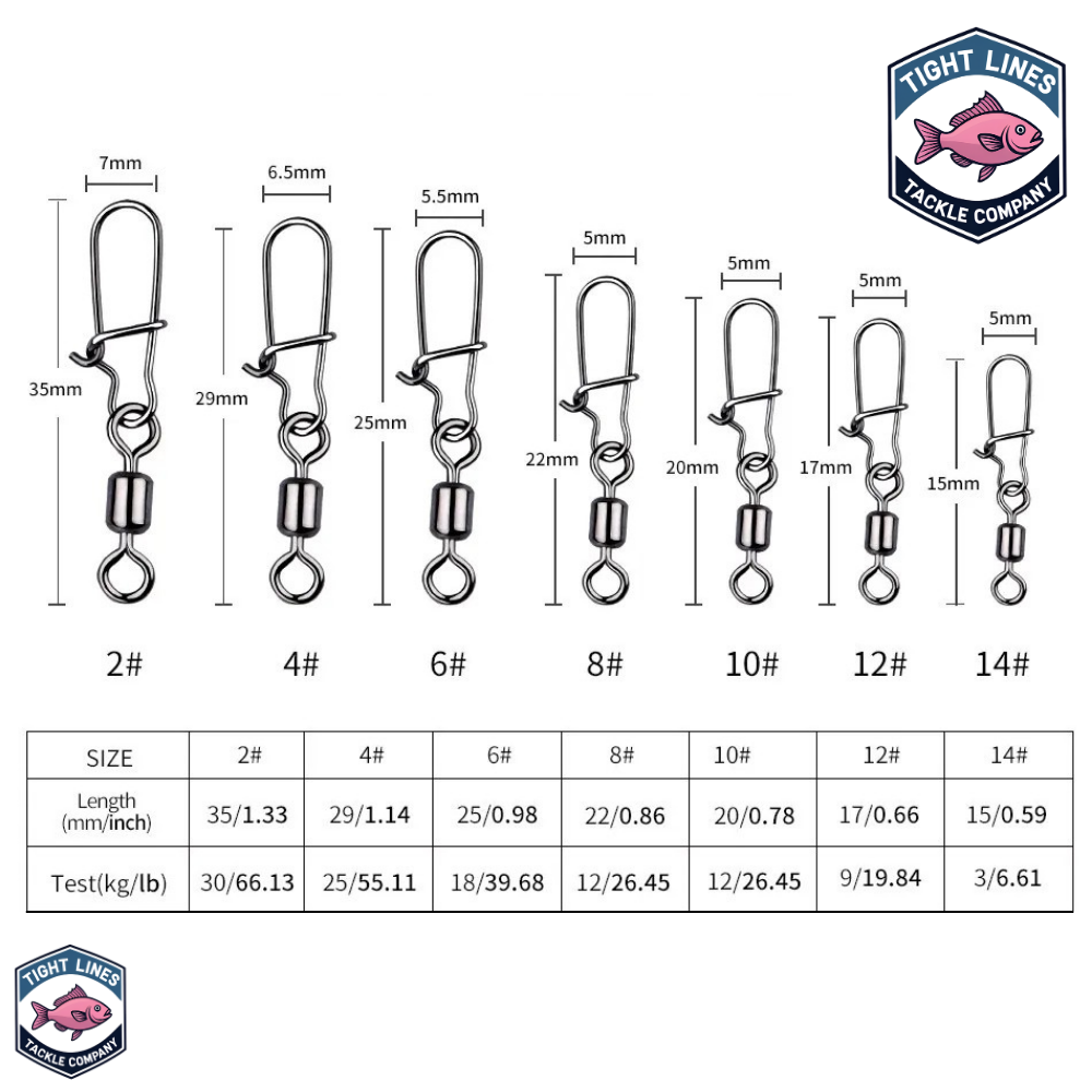 Rolling Snap Swivels