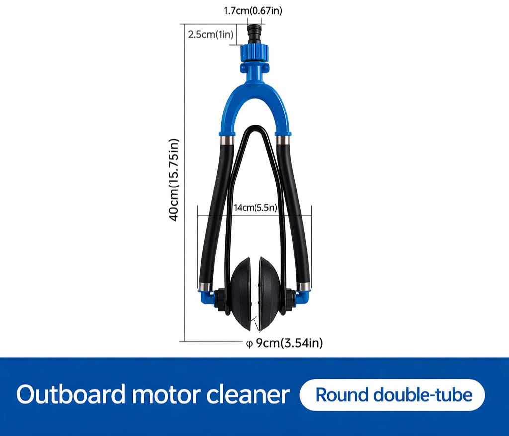 Outboard Motor Flushing Muffs Boat Engine Flusher Earmuffs Small or Medium Motor