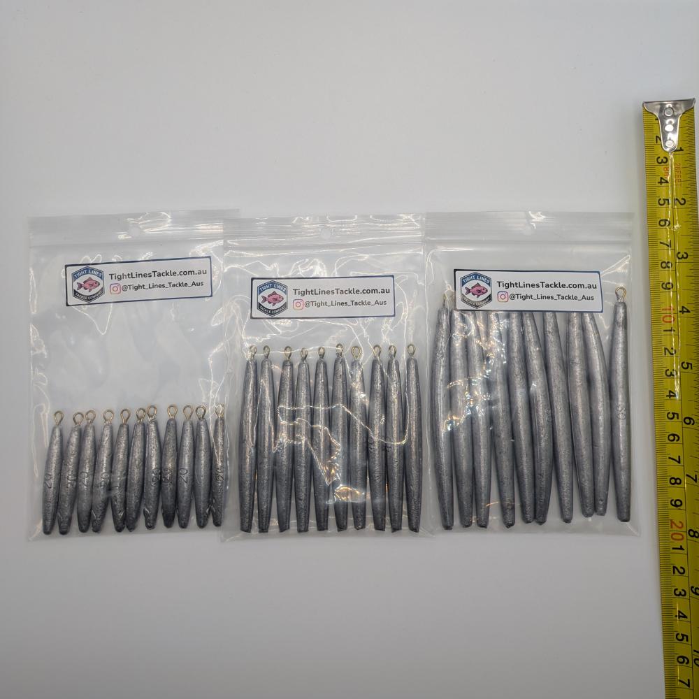 Snag-Free Sinkers (Pencil Sinkers / Drop Shot Sinkers)