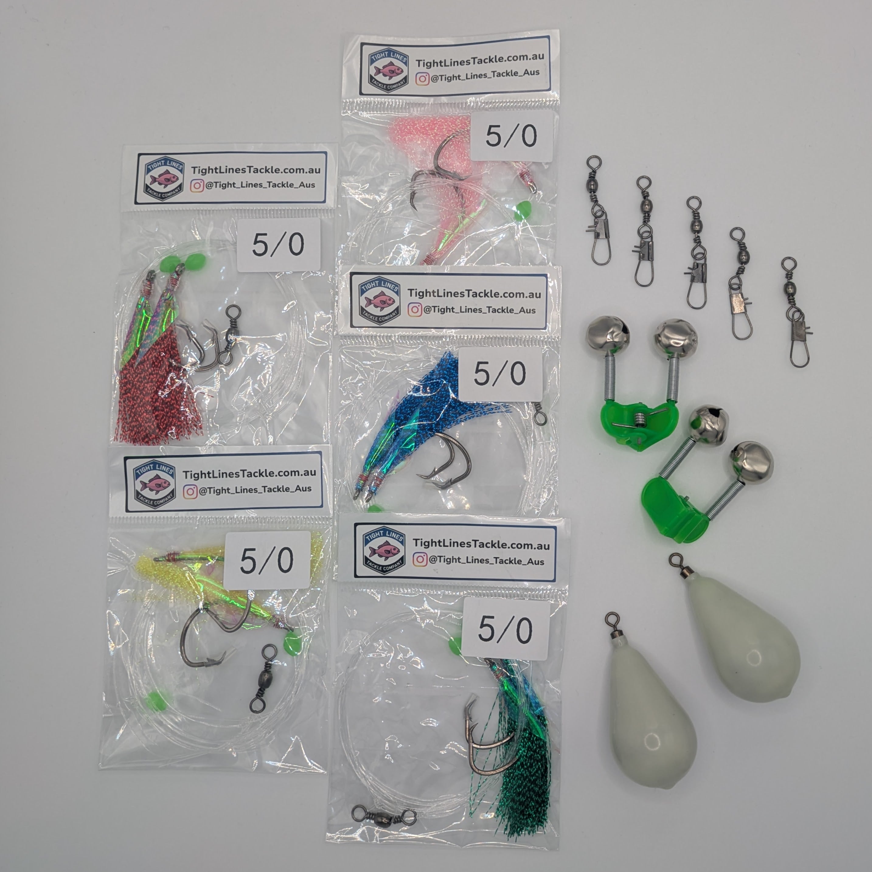 Snapper Pack: Rigs, Sinkers, Bells & Swivels