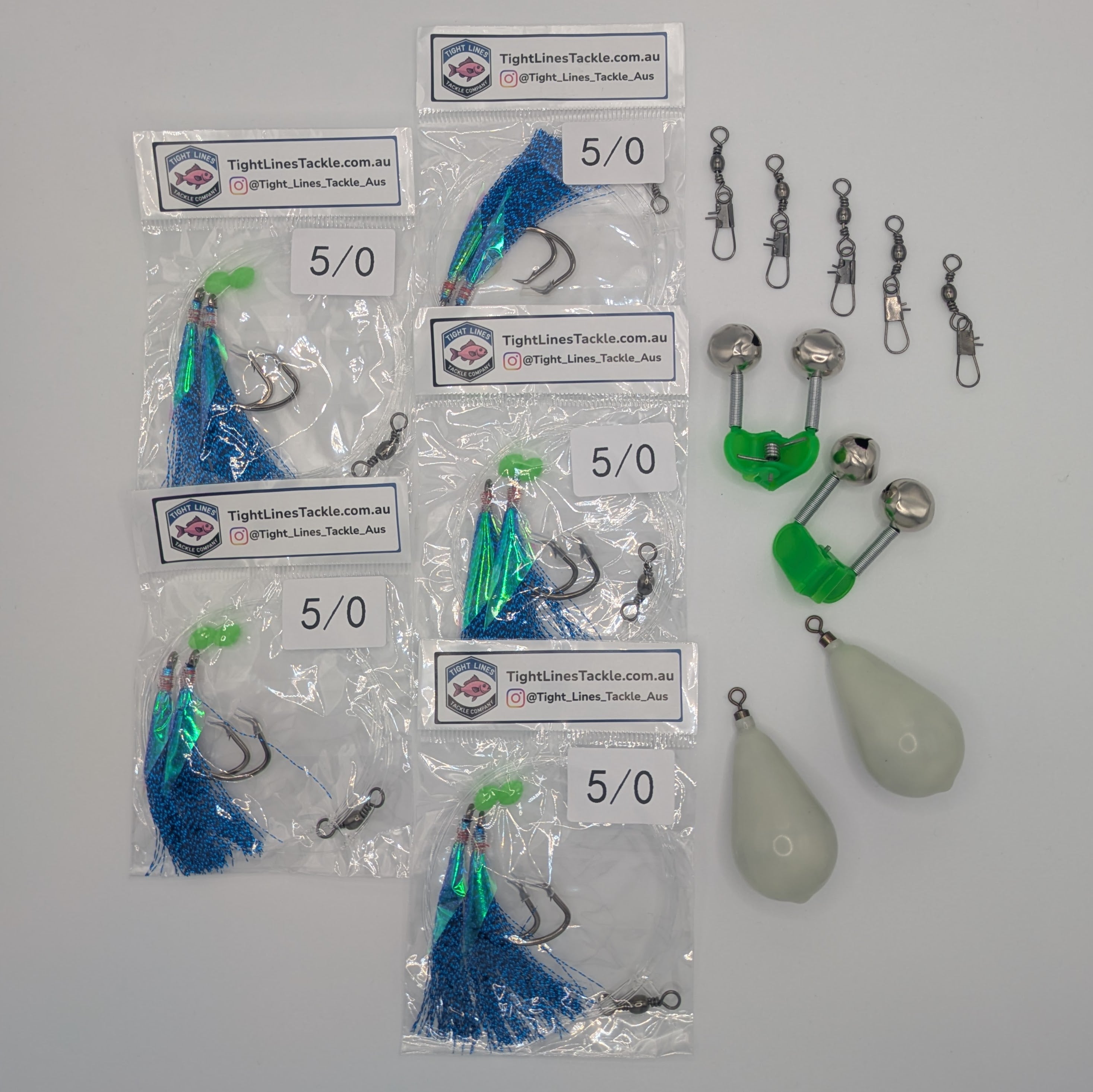 Snapper Pack: Rigs, Sinkers, Bells & Swivels