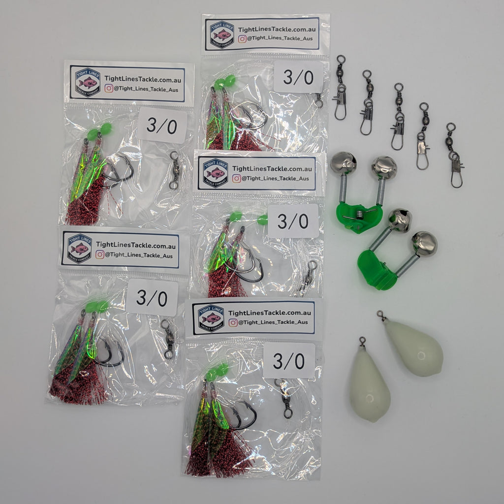 Pier/Jetty Pack (multi-species): Rigs, Sinkers, Bells & Swivels