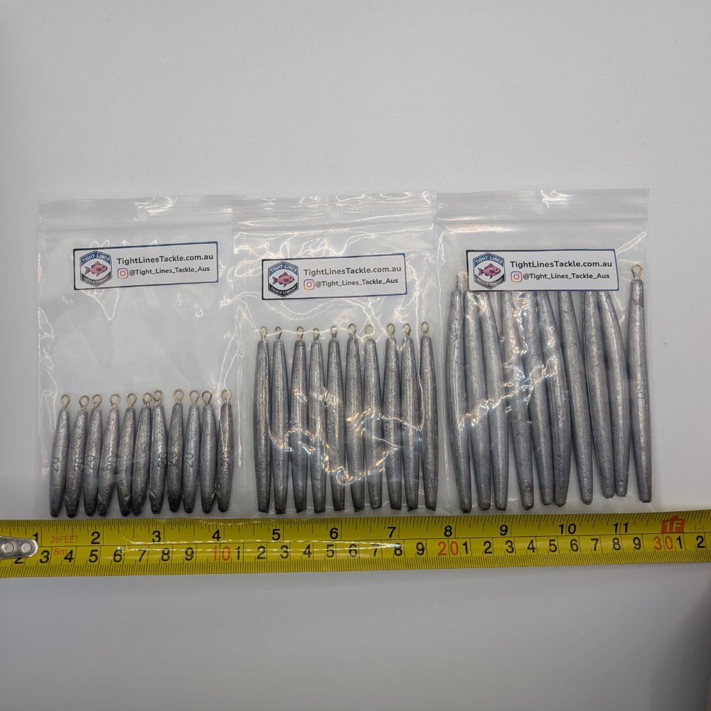 Snag-Free Sinkers (Pencil Sinkers / Drop Shot Sinkers)