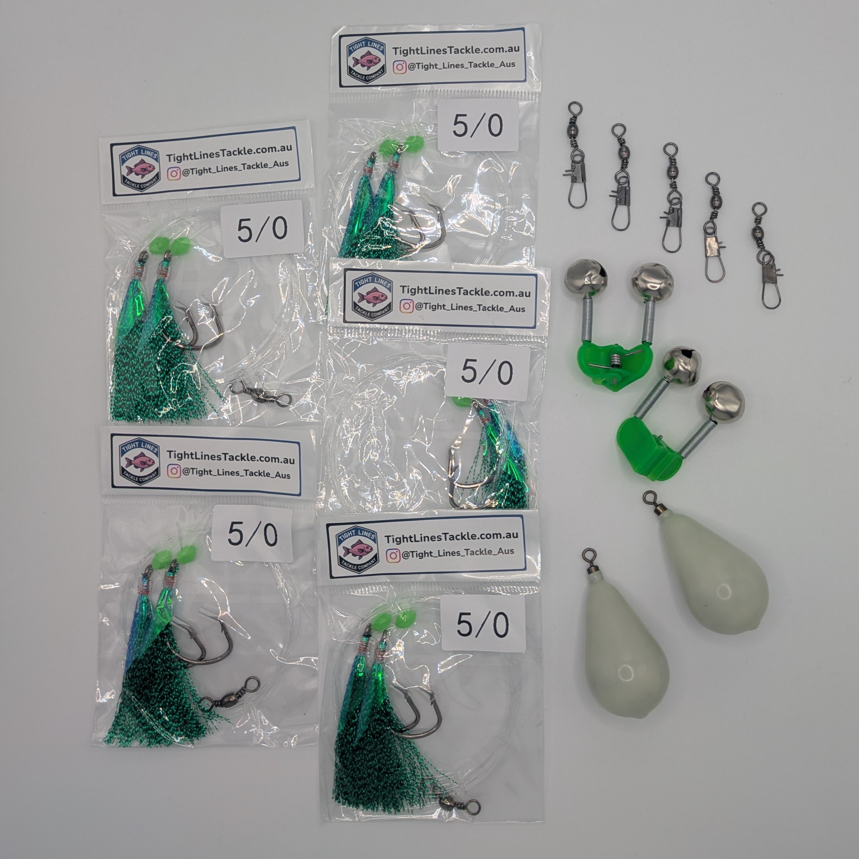 Snapper Pack: Rigs, Sinkers, Bells & Swivels