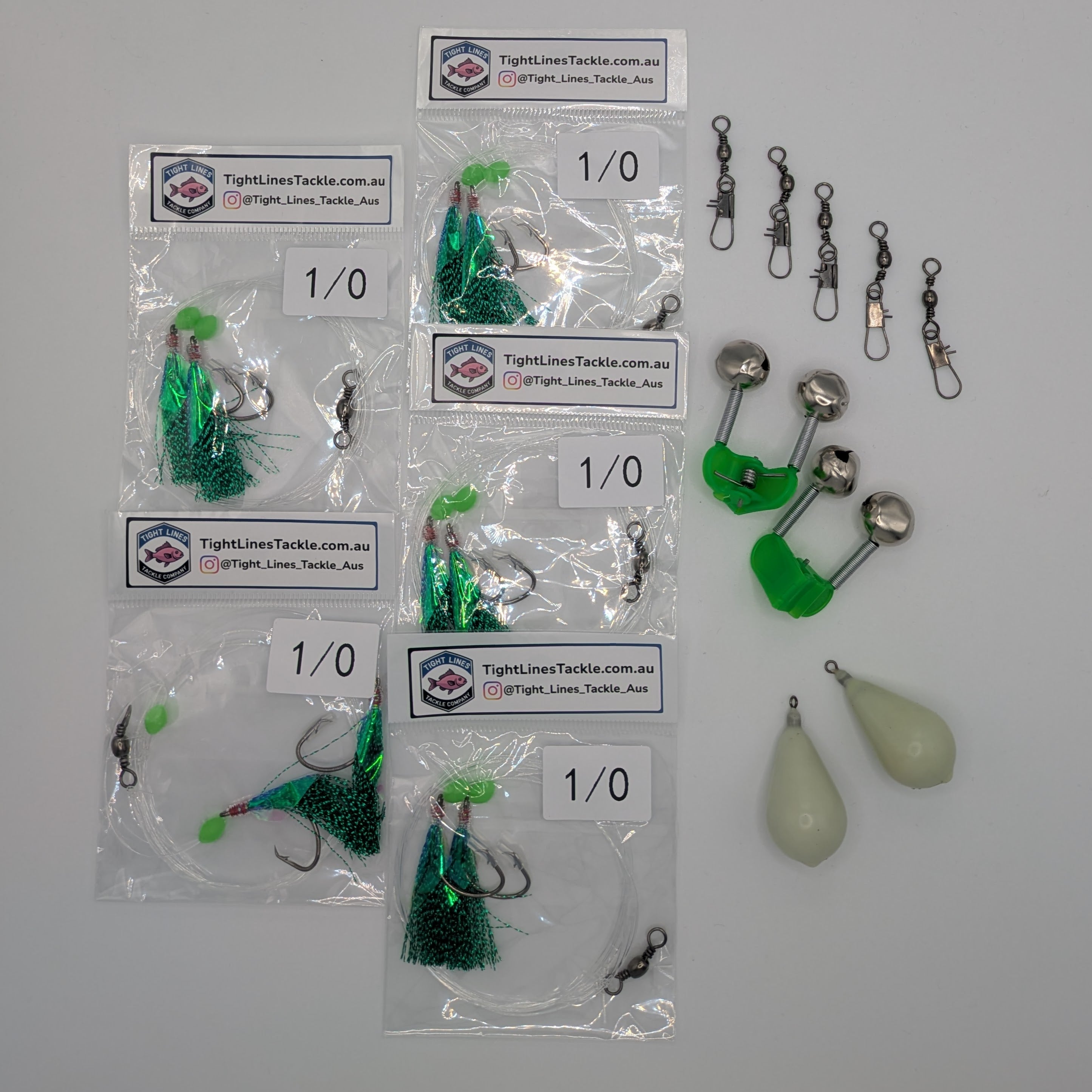 Bream Pack: Rigs, Sinkers, Bells & Swivels