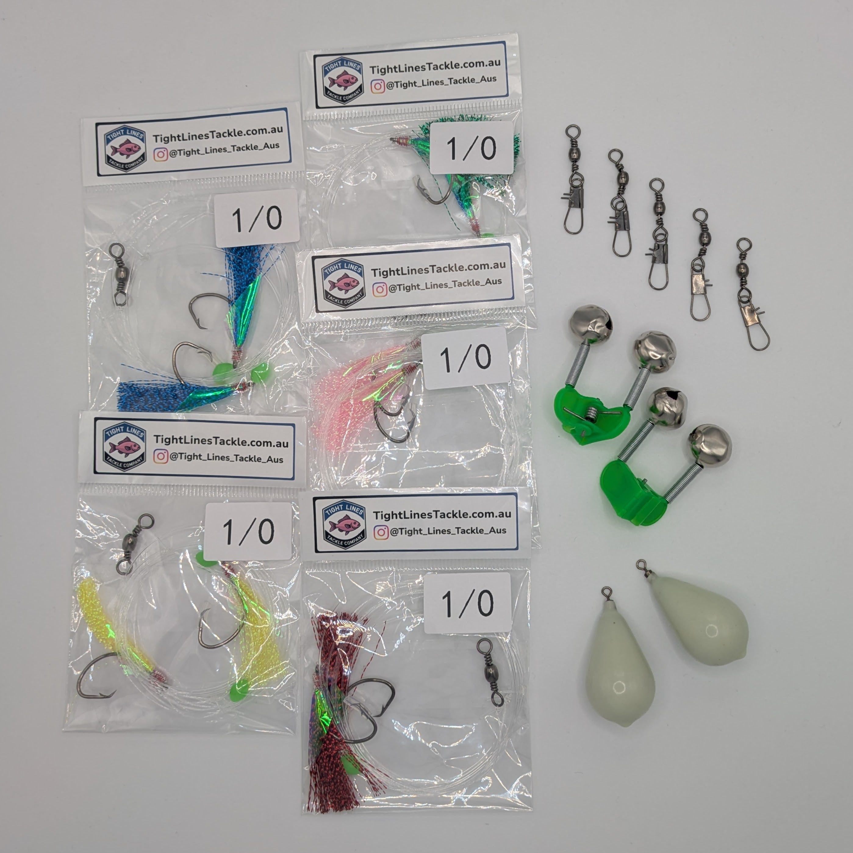Bream Pack: Rigs, Sinkers, Bells & Swivels