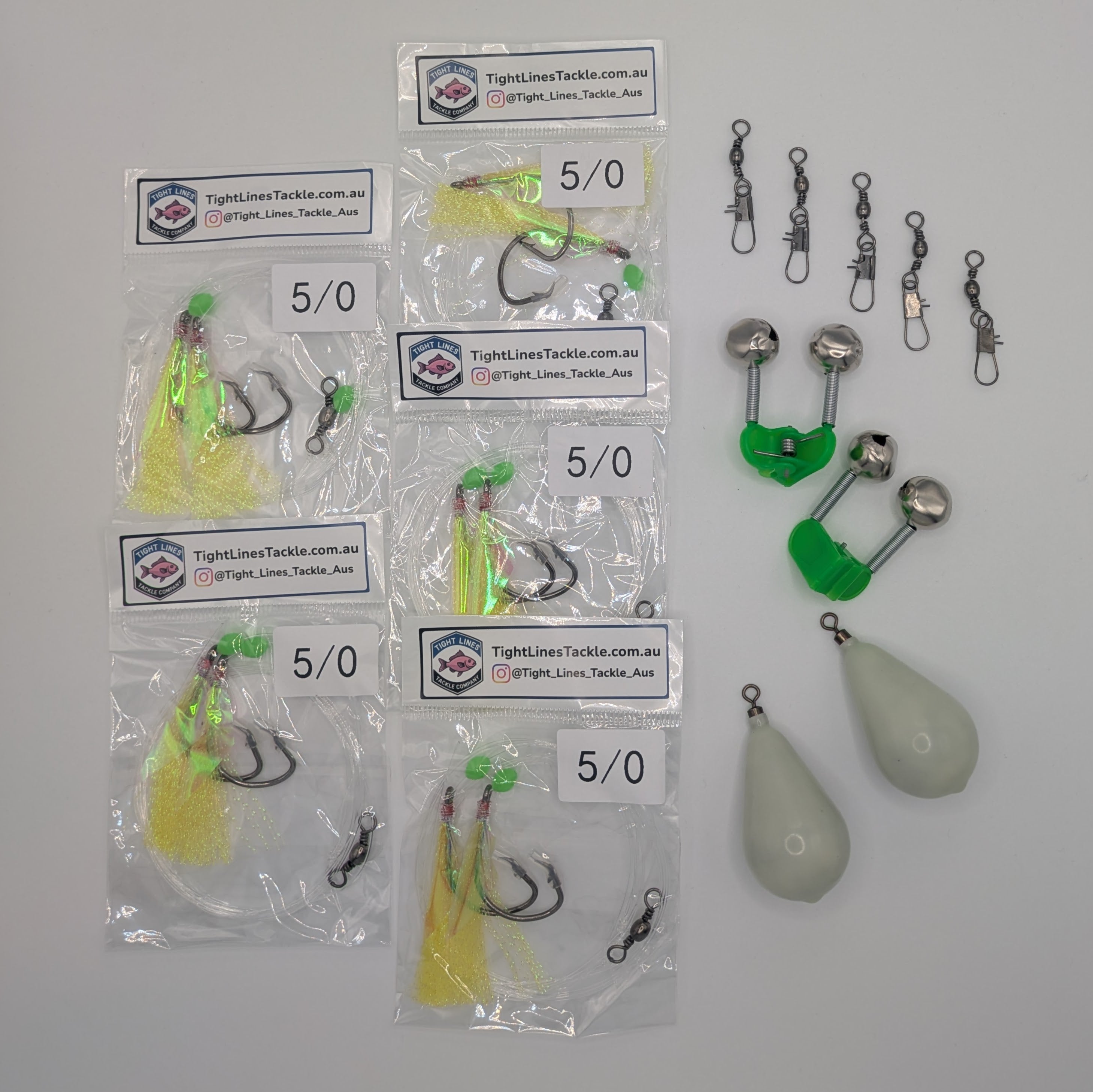 Snapper Pack: Rigs, Sinkers, Bells & Swivels