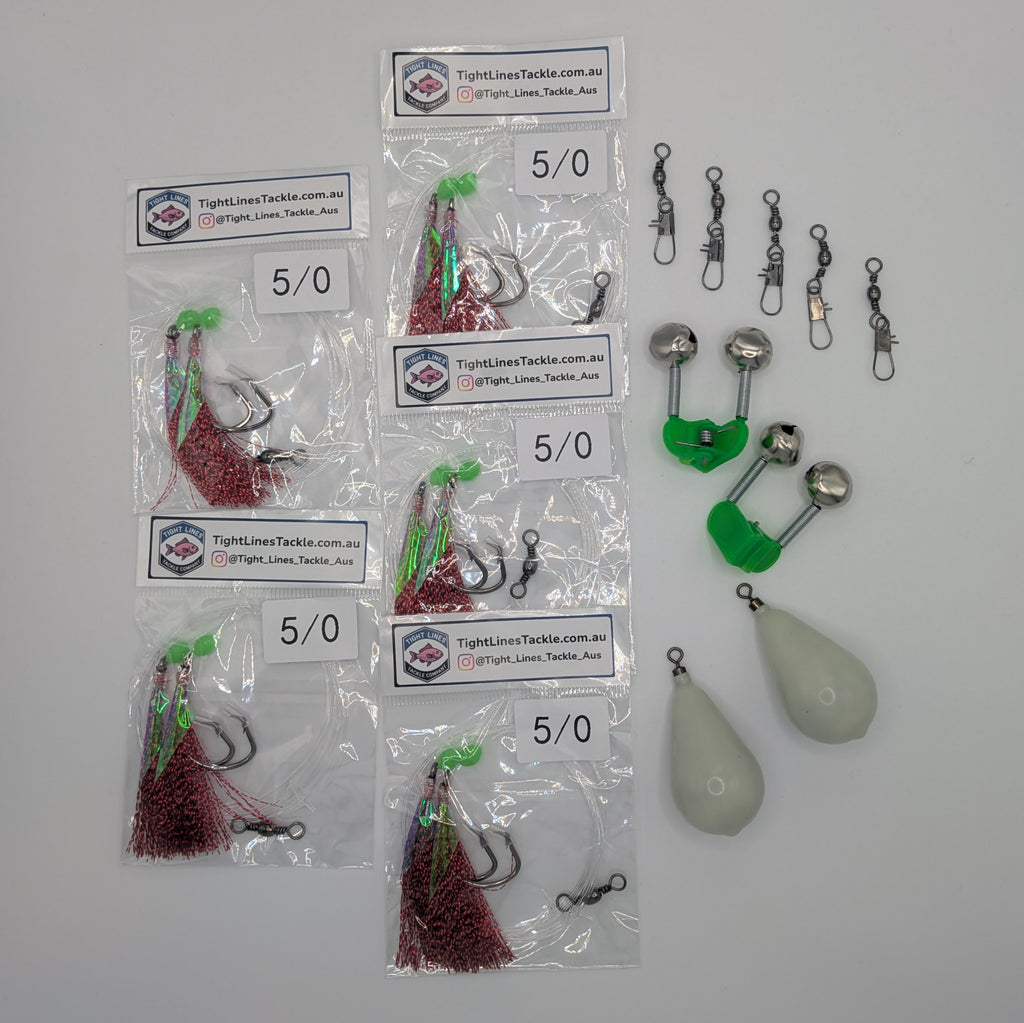 Snapper Pack: Rigs, Sinkers, Bells & Swivels
