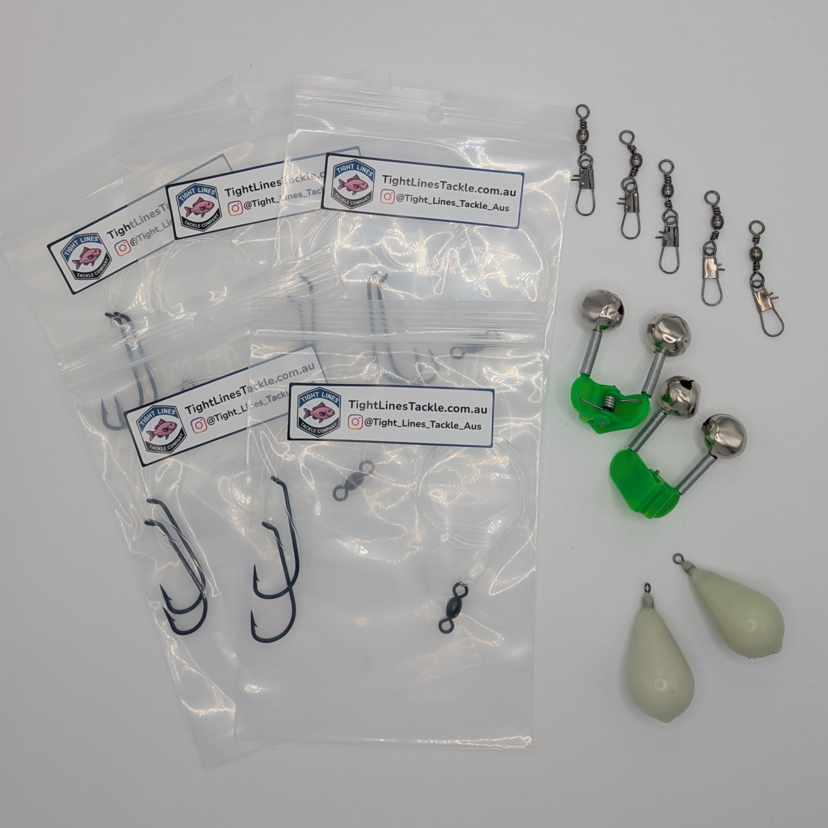 Whiting Pack: Rigs, Sinkers, Bells & Swivels