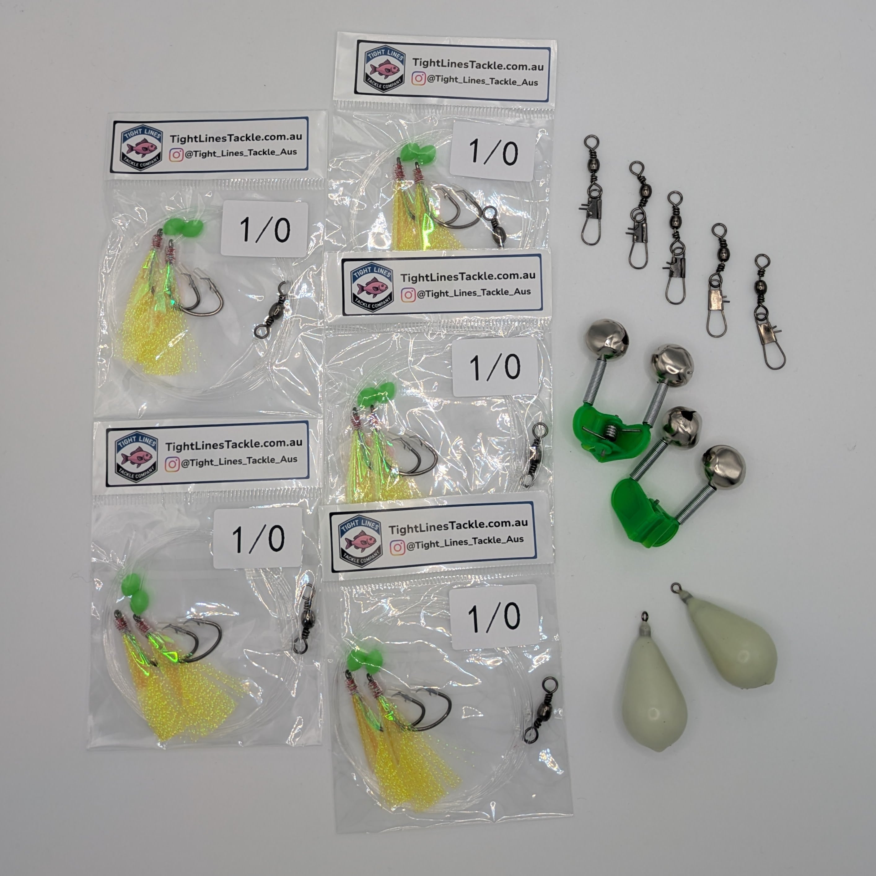 Bream Pack: Rigs, Sinkers, Bells & Swivels