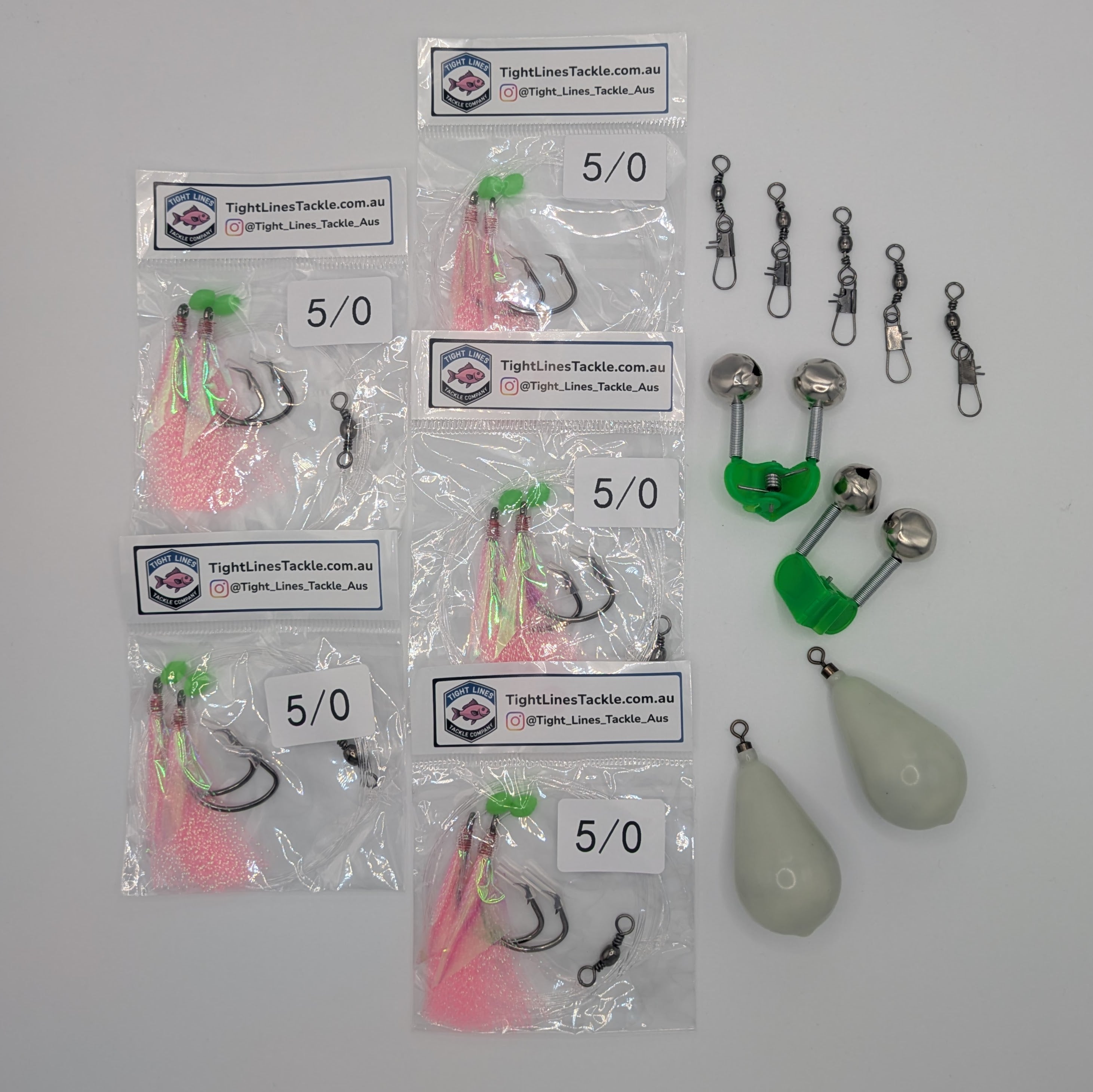 Snapper Pack: Rigs, Sinkers, Bells & Swivels