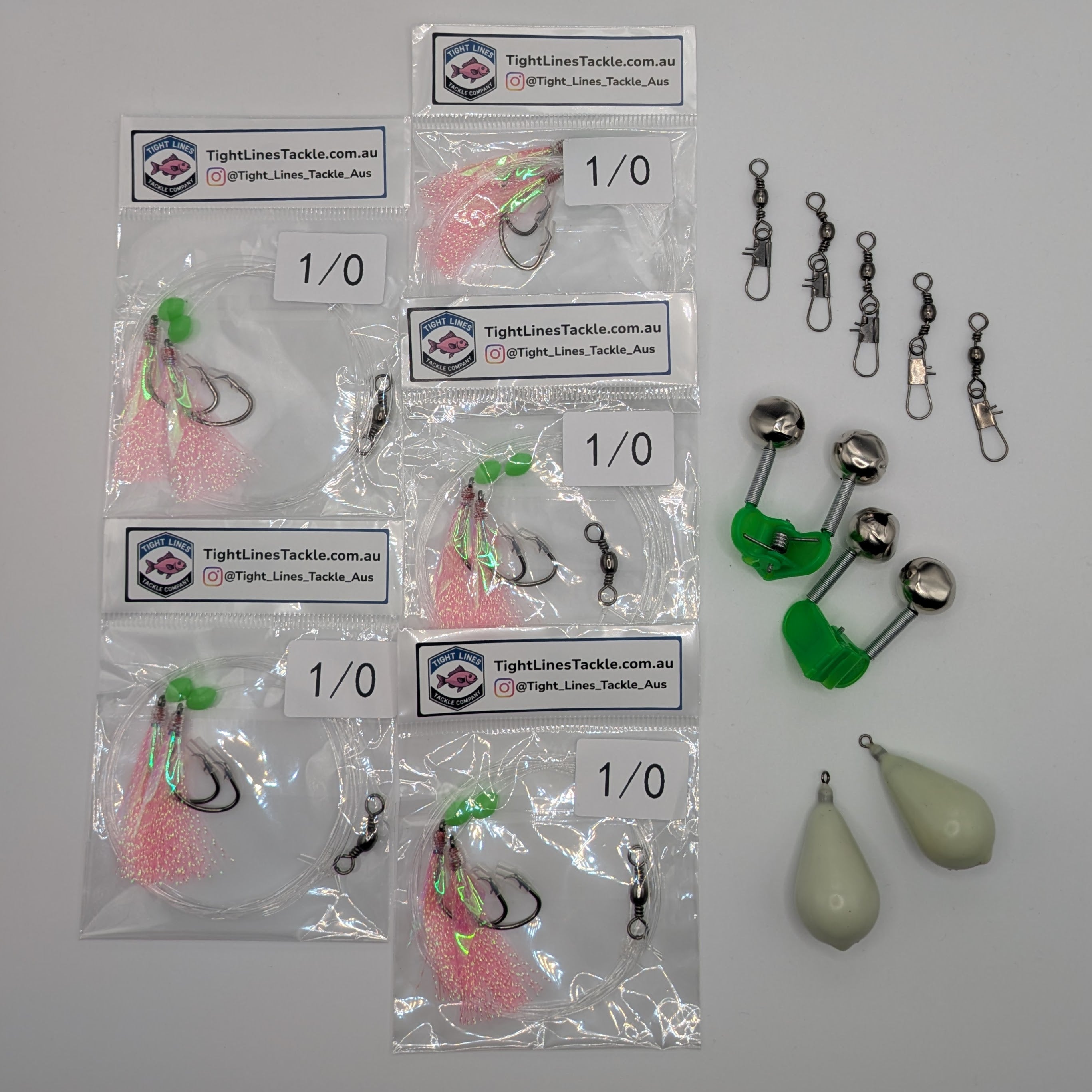 Bream Pack: Rigs, Sinkers, Bells & Swivels
